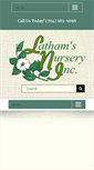 Mobile Screenshot of lathamsnursery.com